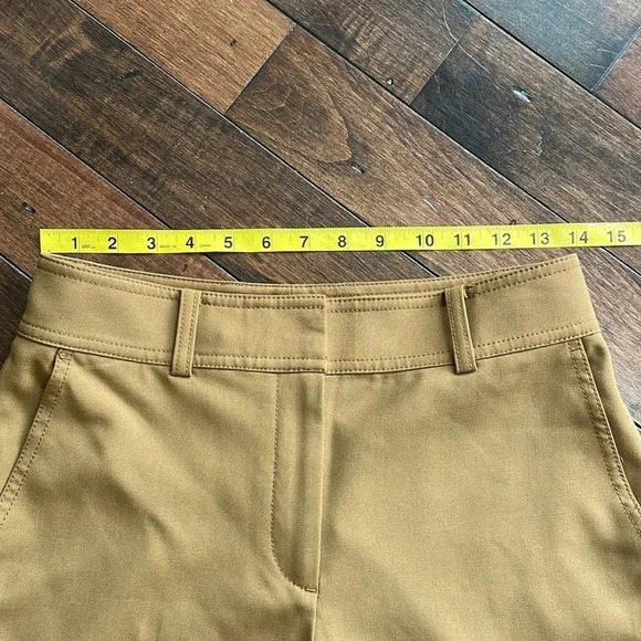 Club Monaco wide leg cropped trousers Pants Brown Women’s size 2 Business casual - Picture 4 of 10